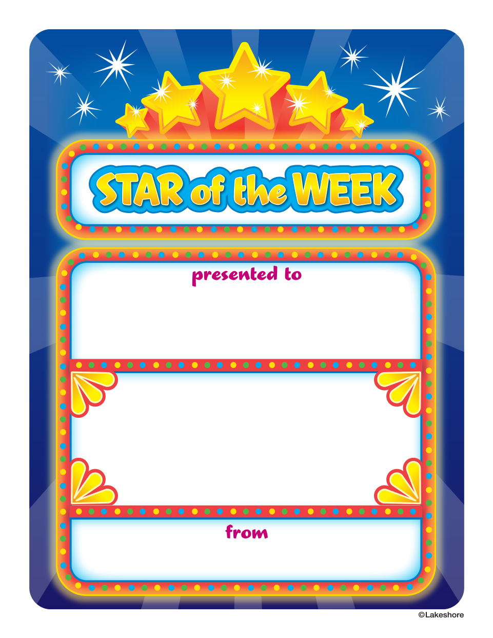 Star Of The Week Certificate Template Star Of The Week Certificate Template